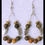 Thumbnail: Tear Drop Earrings with Natural Stone & Charm - Owl (Flower A...)