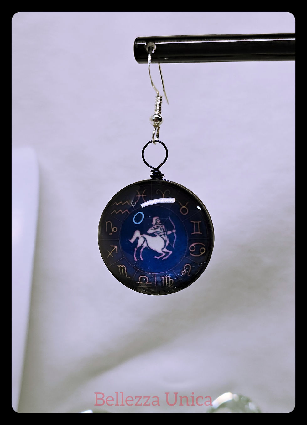 Thumbnail: Dangle Earrings: Zodiac (Sagittarius) with Constellation