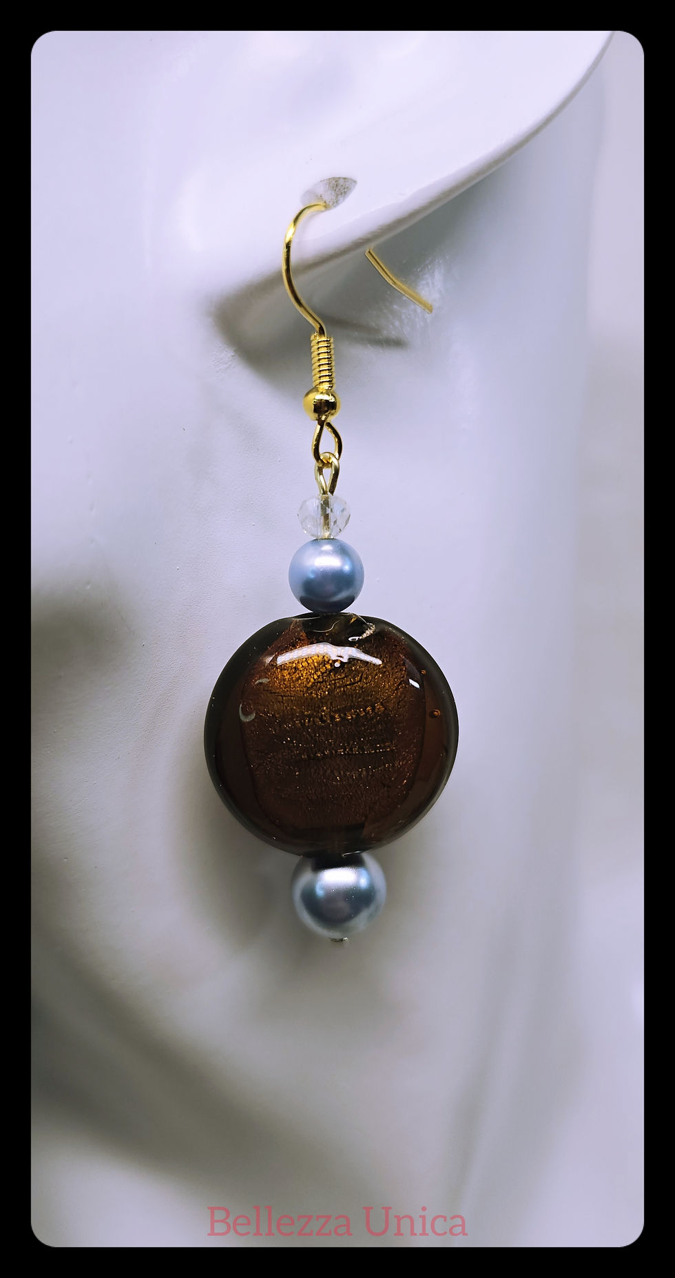 Thumbnail: Dangle Earrings - Faux Pearl