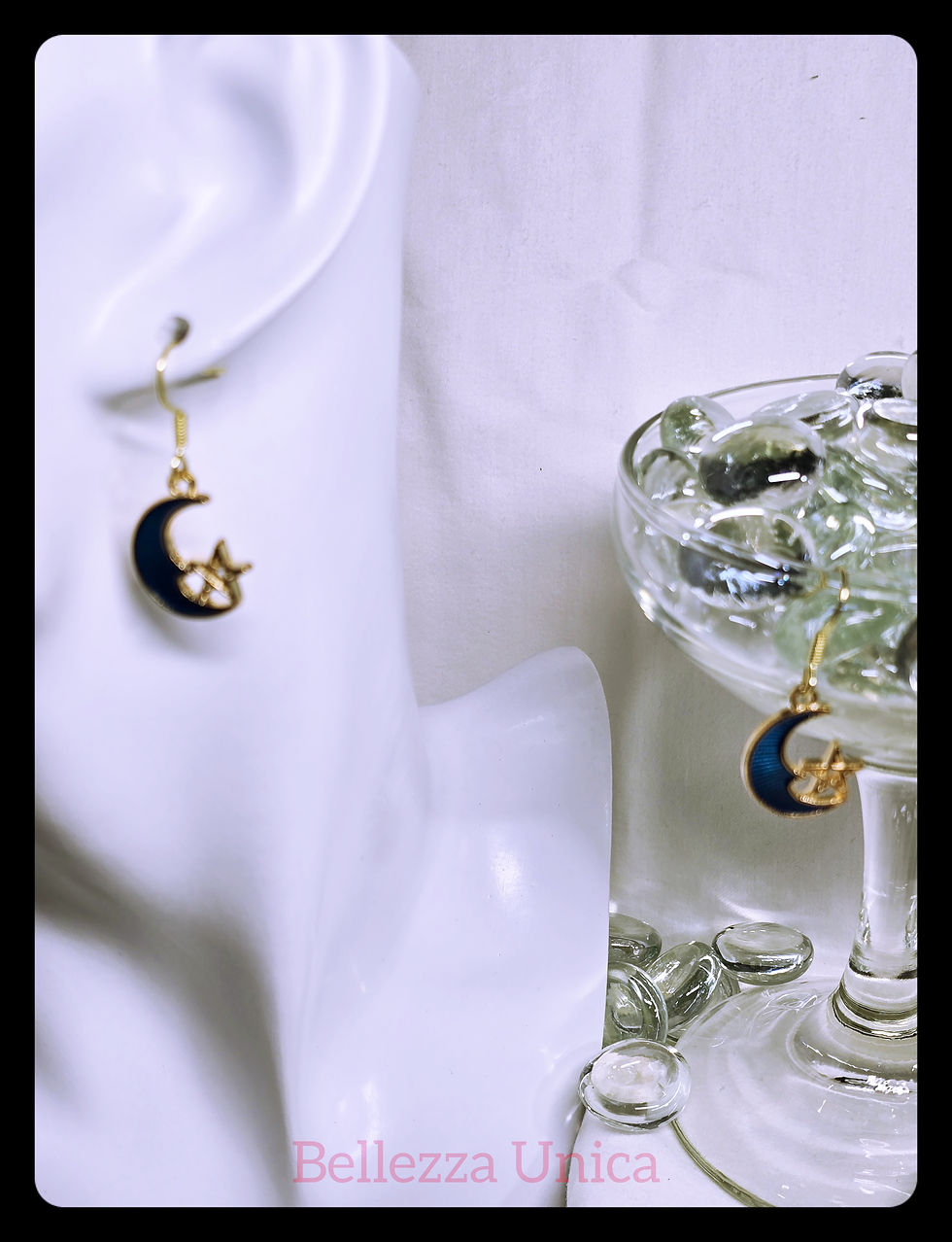 Thumbnail: Dangle Earrings - Moon & Star