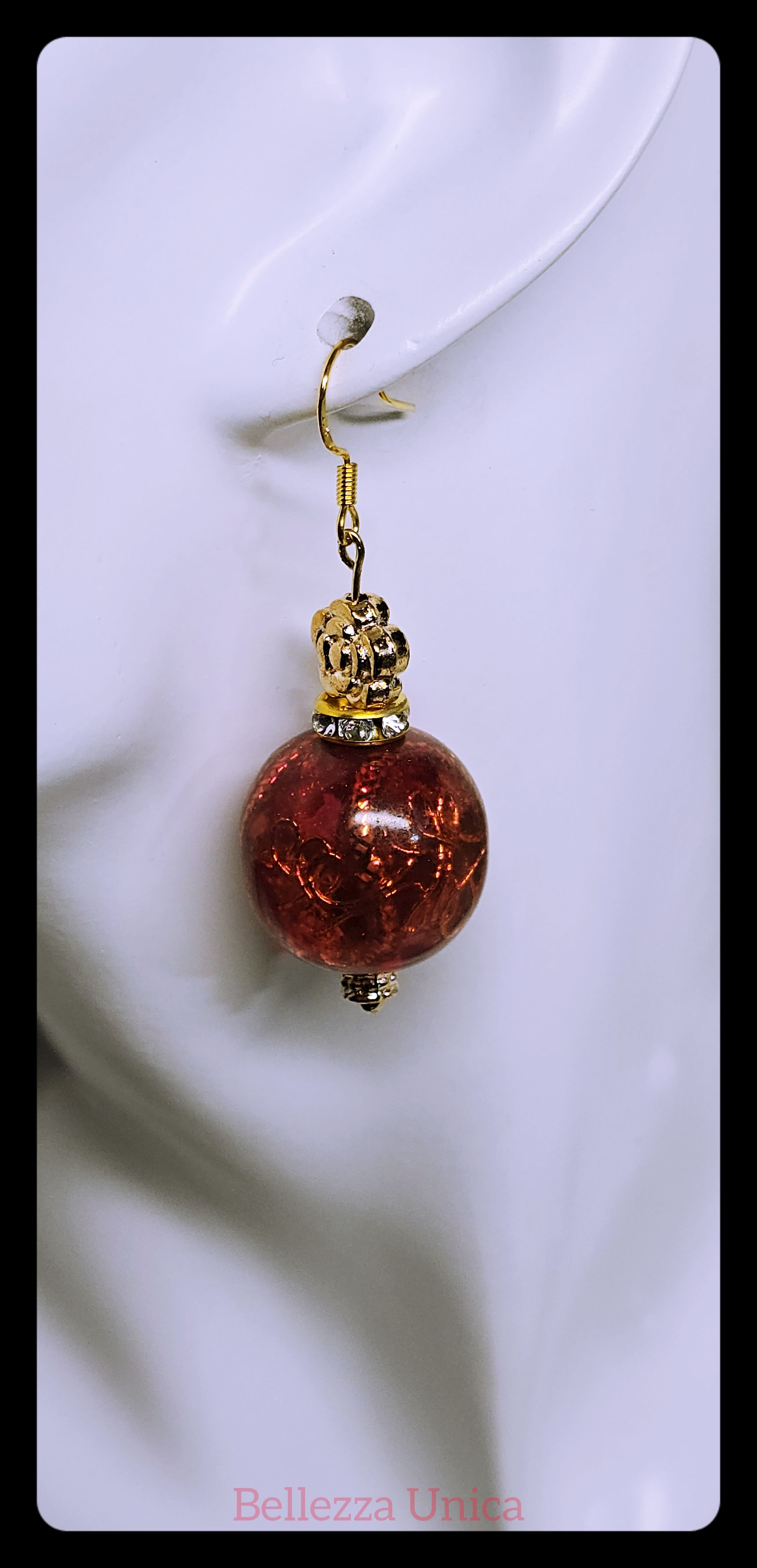 Dangle Earrings - Flower/Fire Ball