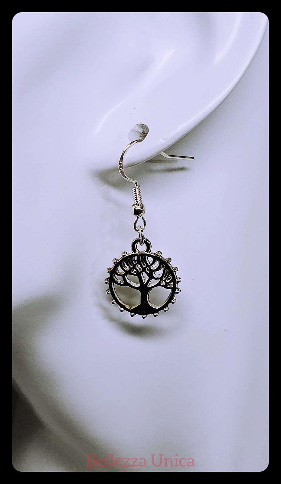 Thumbnail: Dangle Earrings with Charm - Tree of Life