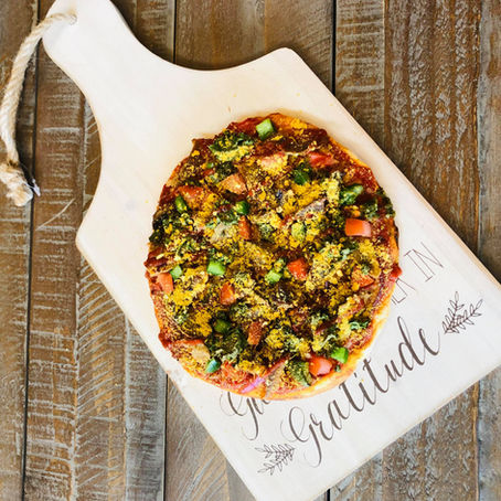 High Protein Naan Pizza