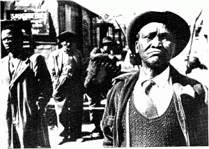 Mpanza outside his Orlando East home in the early 1960's