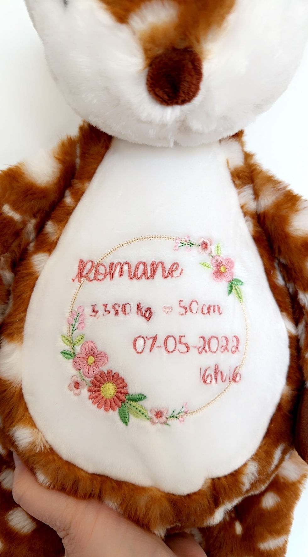 Miniature : Peluche ours blanc personnalisée