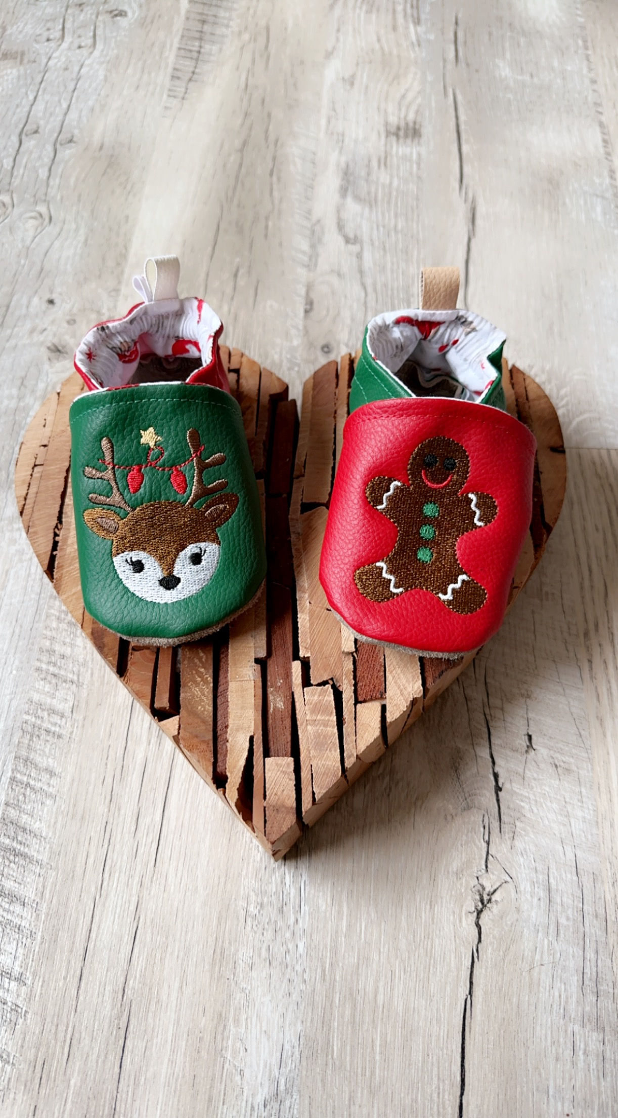 Chaussons Pain d'épice et Renne