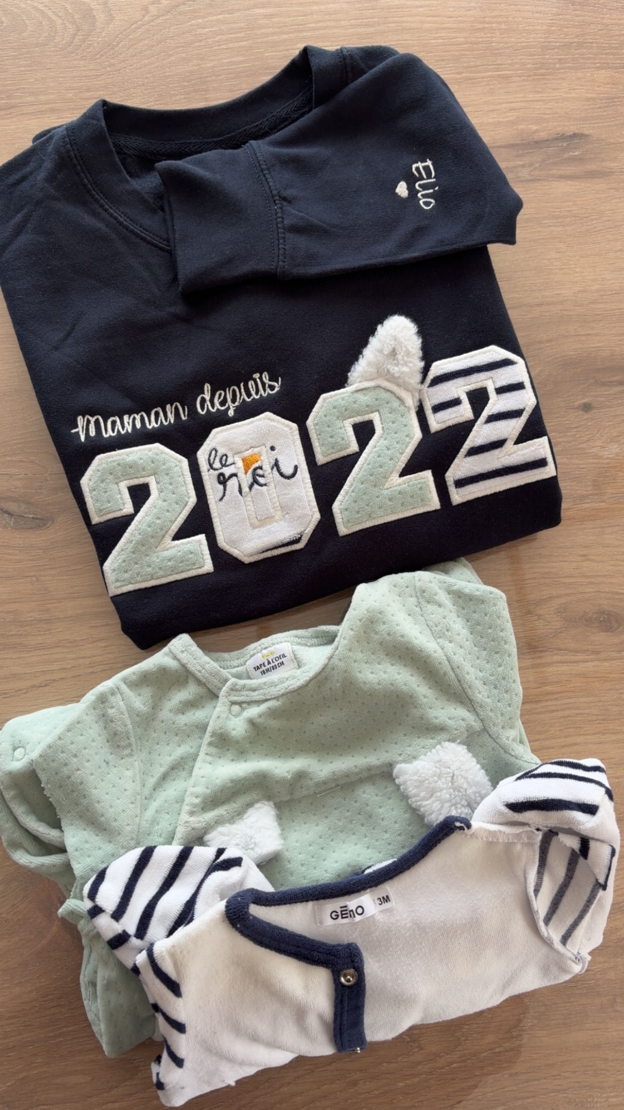 Sweat doux souvenirs Année de naissance (maman ou papa depuis)
