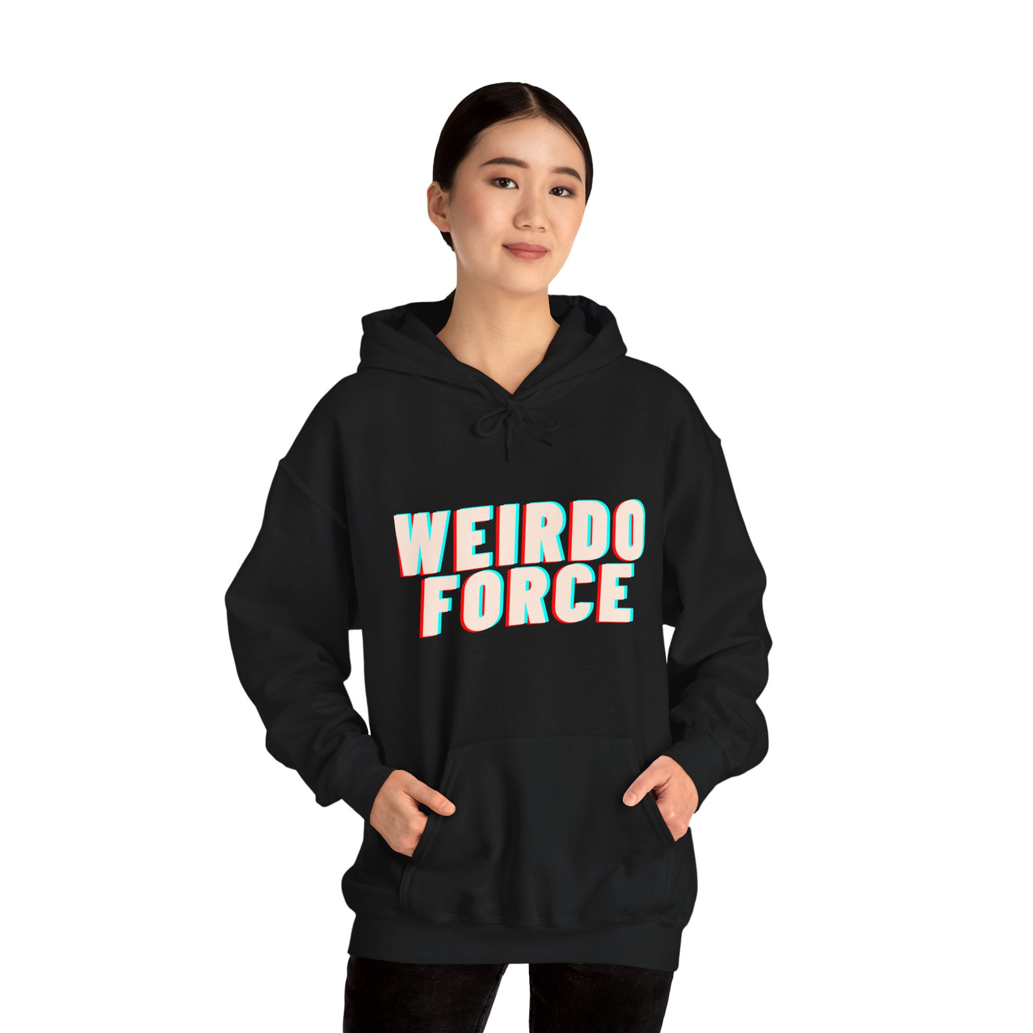 Weirdo Force Unisex Heavy Blend Hoodie - Trendy Streetwear for Unique Souls
