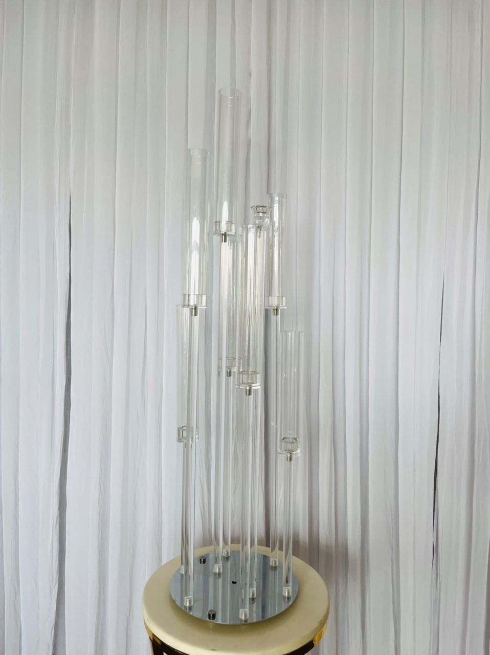 8 head acrylic candle centrepiece