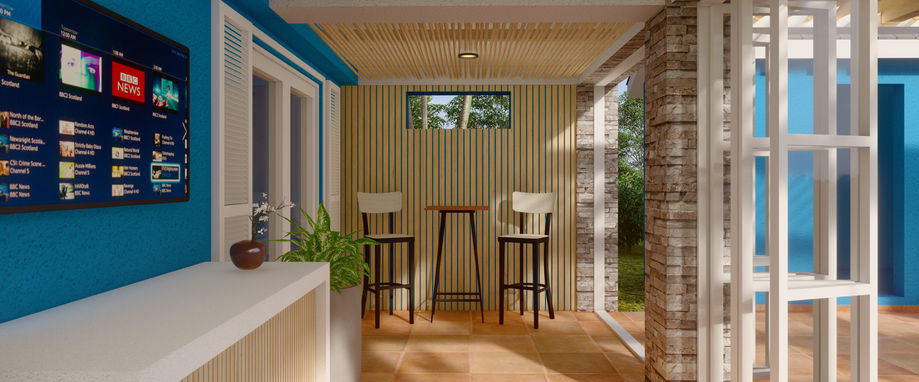 Inside patio view