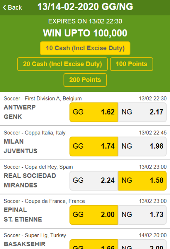 Sababisha Jackpot Rules, Bonus