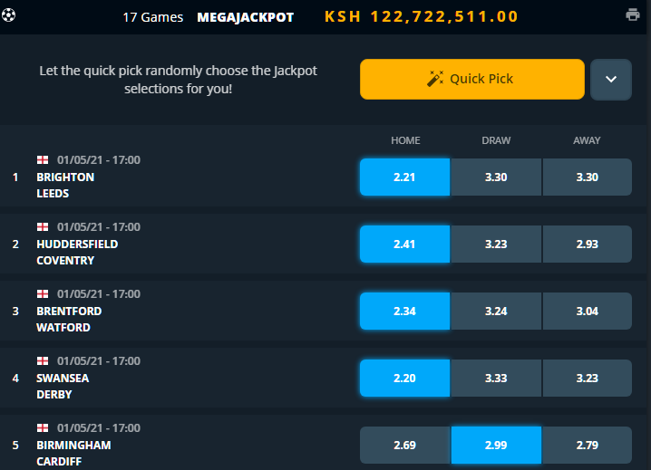 MEGA JACKPOT PREDICTION THIS WEEKEND 17 MATCHES (1ST MAY 2021)