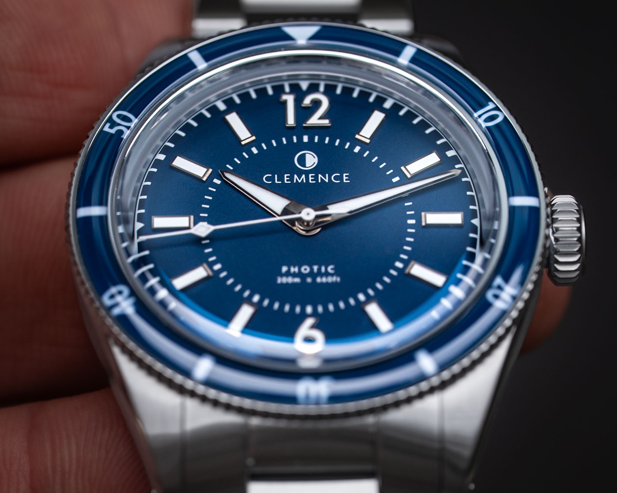 A third official gallery photograph of the Clemence Photic MKII Swiss Edition.