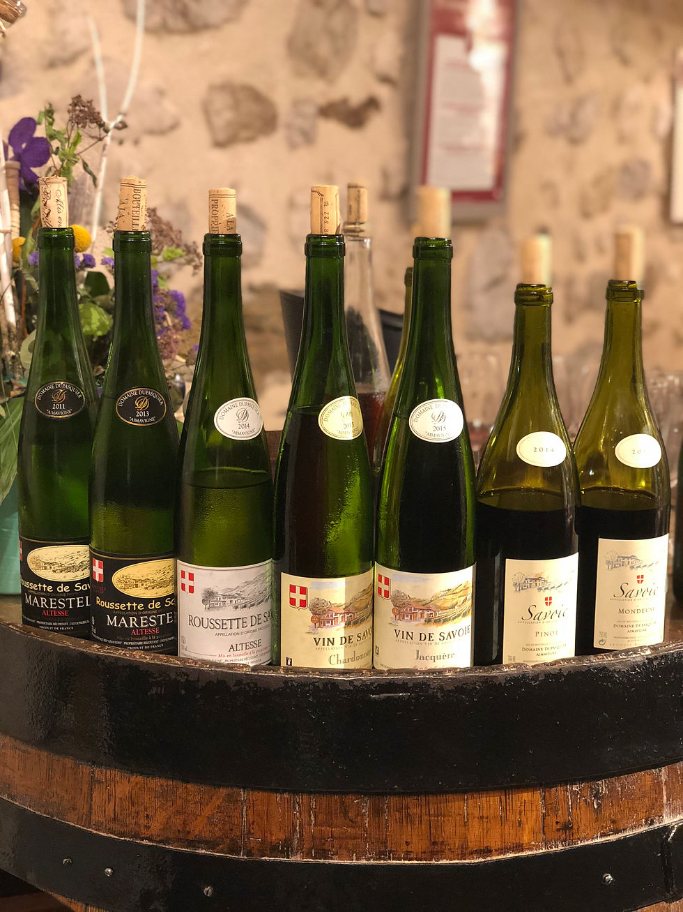 Wines at Domaine Dupasquier