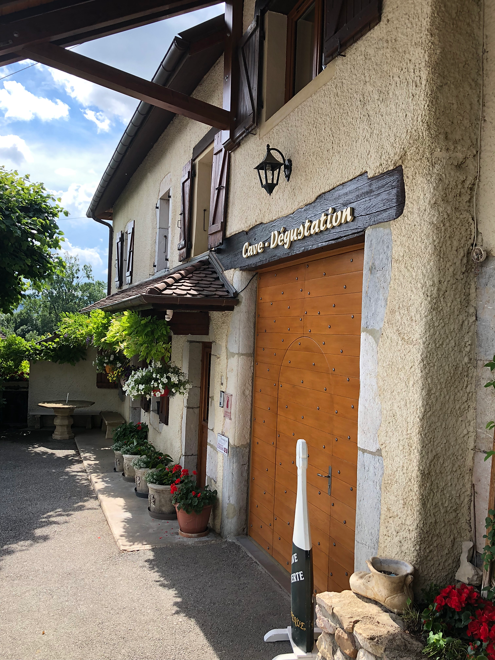 Domaine Dupasquier tasting room entrance