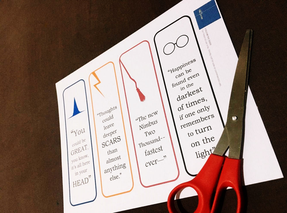 Harry Potter Inspired Bookmarks Free Printable