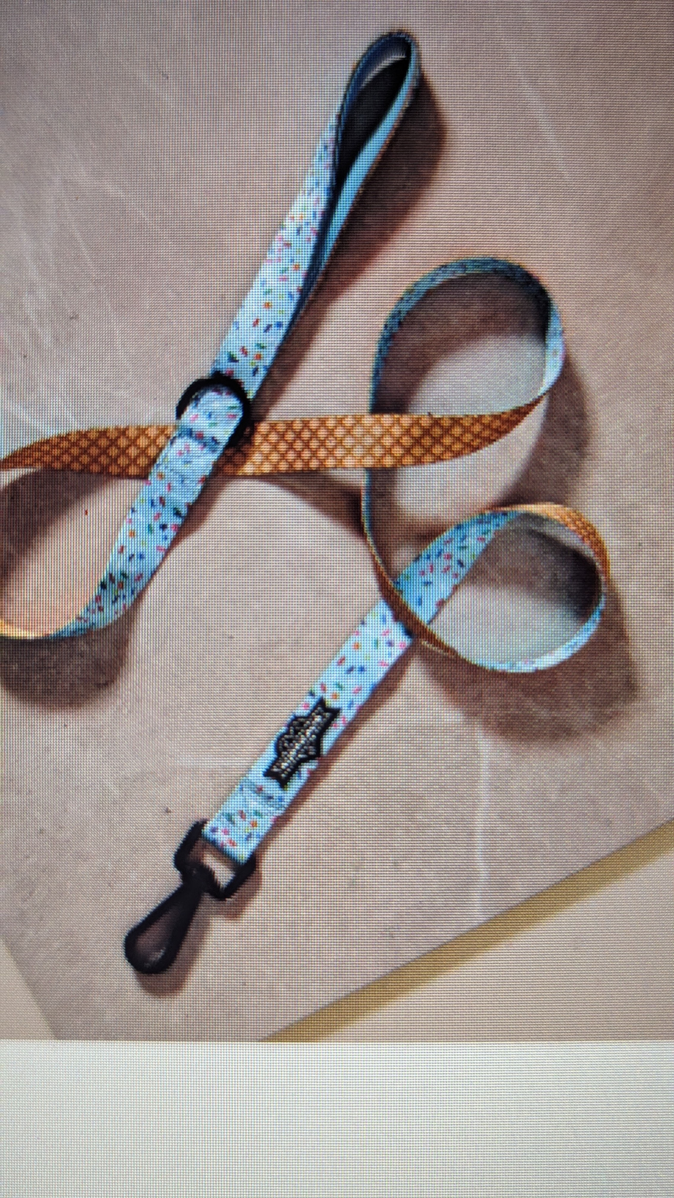Sprinkle Me Blue Dog Leash