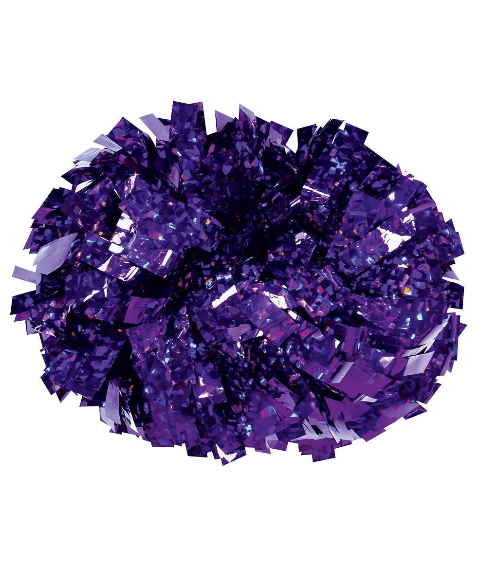 Thumbnail: custom hologram poms purple