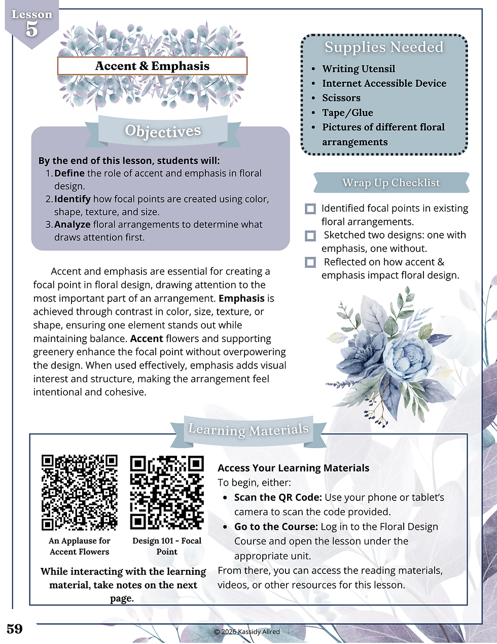 Thumbnail: Floral Design - Print Version