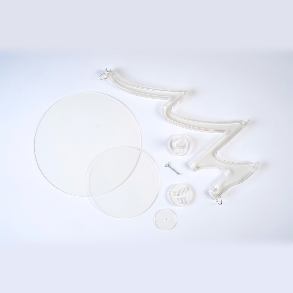 Thumbnail: 2.5 Ft. Traditional Clear Acrylic Tree