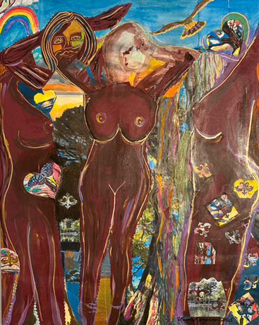 "Love Yourself", 2025, Mixed Media on Paper, 16"x20"
Every version of ourselves deserves compassion.