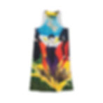 Back of Dragon Lady Dress (white)