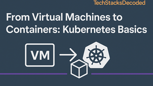 An image depicting a virtual machine moving over to Kubernetes as a container.