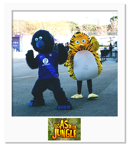 Mascottes "Miguel & Maurice" des As de la Jungle