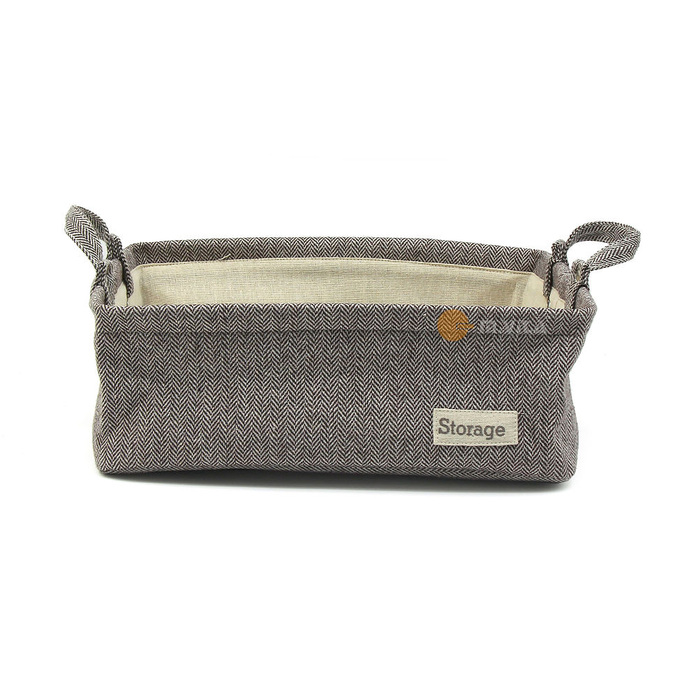Thumbnail: 3-Pack Set Fabric Basket Storage
