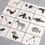 Thumbnail: Black and White Cards Animals