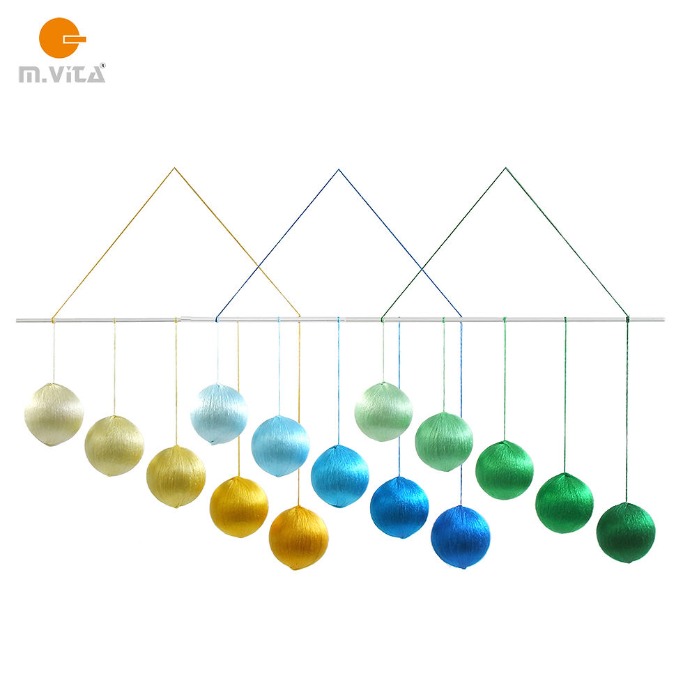Montessori Gobbi Mobile Silk Edition (Blue, Green, or Yellow)