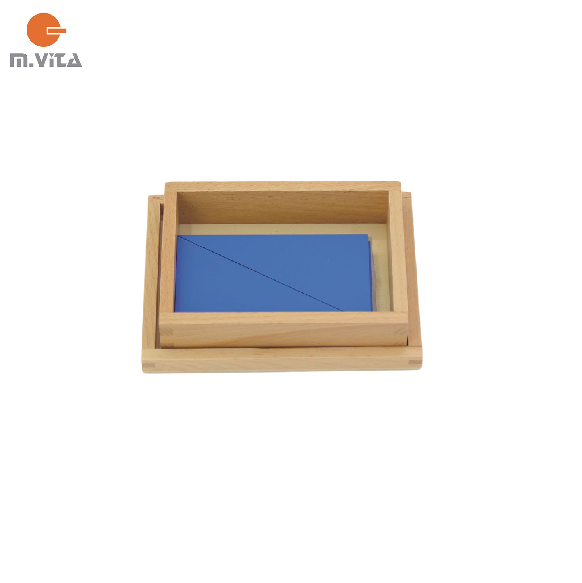 Constructive Blue Triangles Montessori Primary Sensorial Material