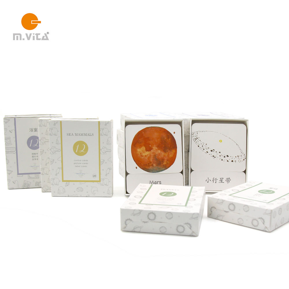 Montessori Language materials, objects with identical cards, 3 part cards, nomenclature cards, classified cards