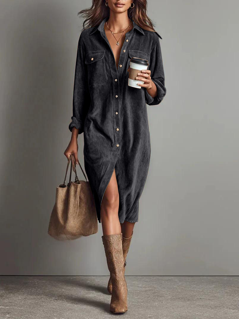 Thumbnail: Nyx - Corduroy Midi Dress