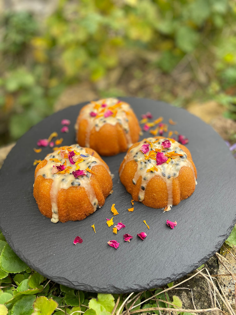 Passion Fruit and Parsnip Mini Bundt (Gluten-Free and Dairy-Free)