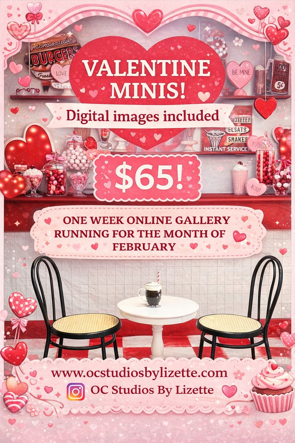 valentine diner picture of a little girl