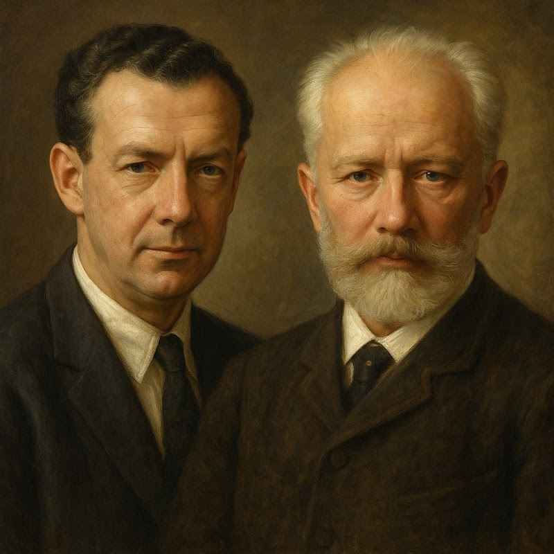 Benjamin Britten e Piotr Ilitch Tchaikovsky - créditos divulgação
