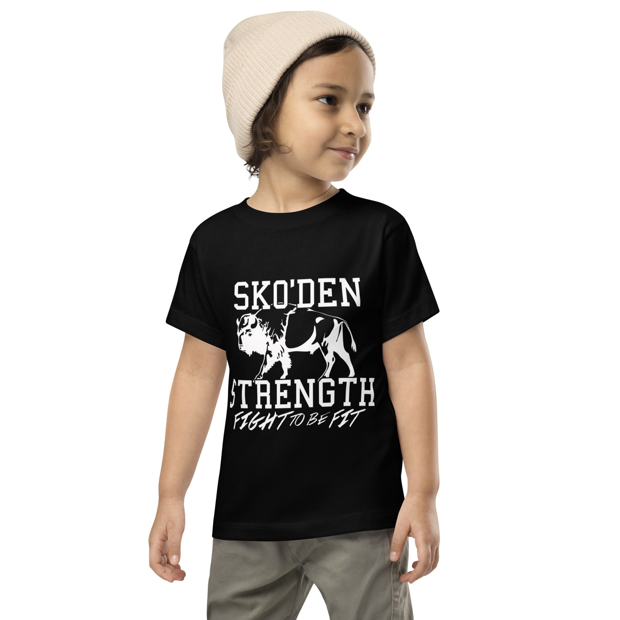 Toddler SKO'DEN Tee (White print)