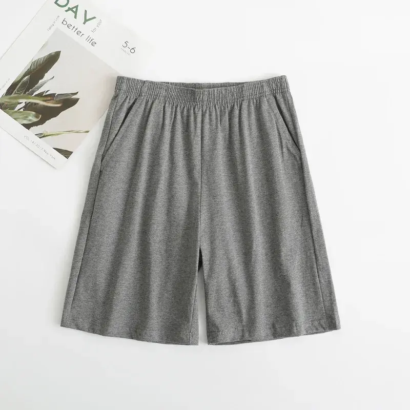 Thumbnail: Men's Cotton Sleep Bottoms Plus Size 5XL Shorts Sleepwear Boxer Casual Lounge