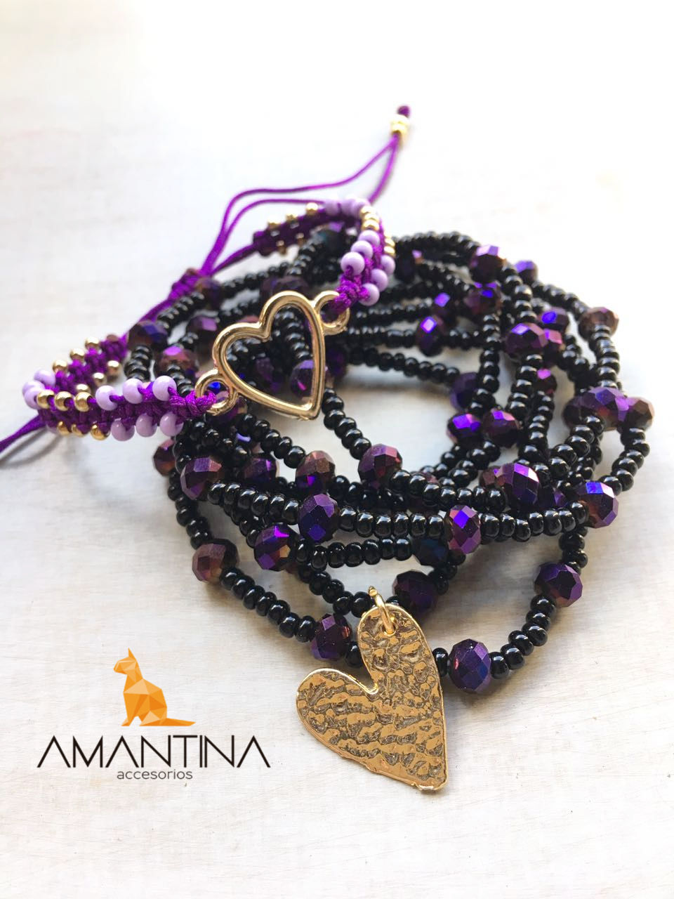 Ref. 1433 Pulsera Morada.