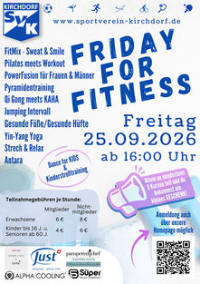 25.09.2026 - Friday for Fitneß