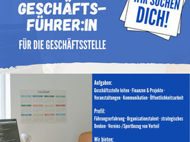 Wir suchen DICH! - Geschäftsführer:in für die Geschäftsstelle