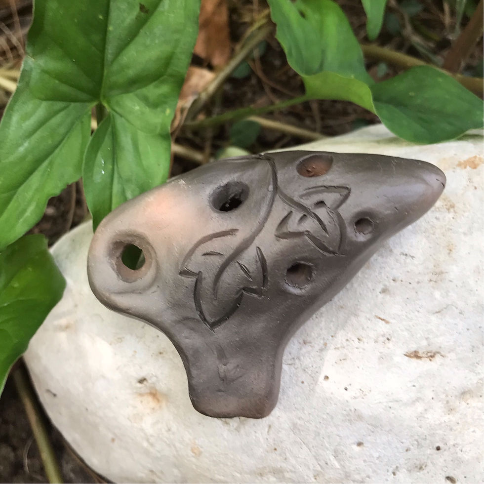 Thumbnail: Custom Smoke-Fired Transverse Ocarina