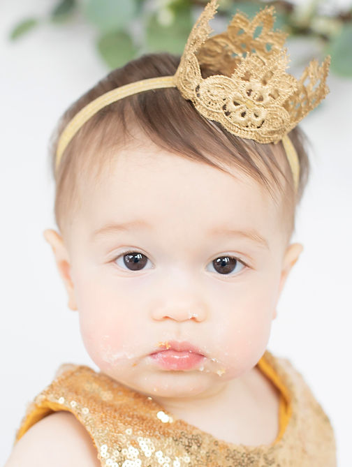 cake smash baby boho gold crochet crowbn