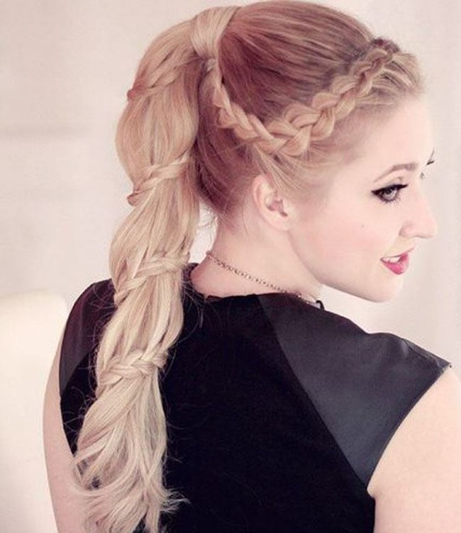 Chic Braided Ponytail Hairstyle