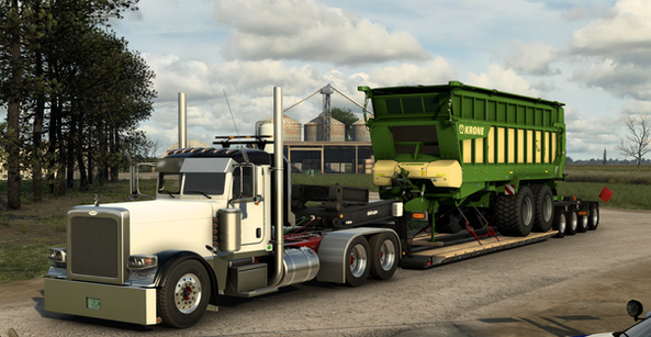 Deloupe Lowboy Trailer for American Truck Simulator by Dro Modding
