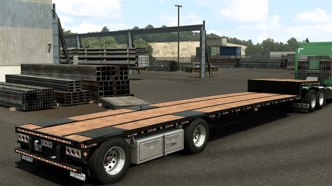 Kalyn Siebert Stepdeck DropDeck Flatbed for American Truck Simulator by Dro Modding