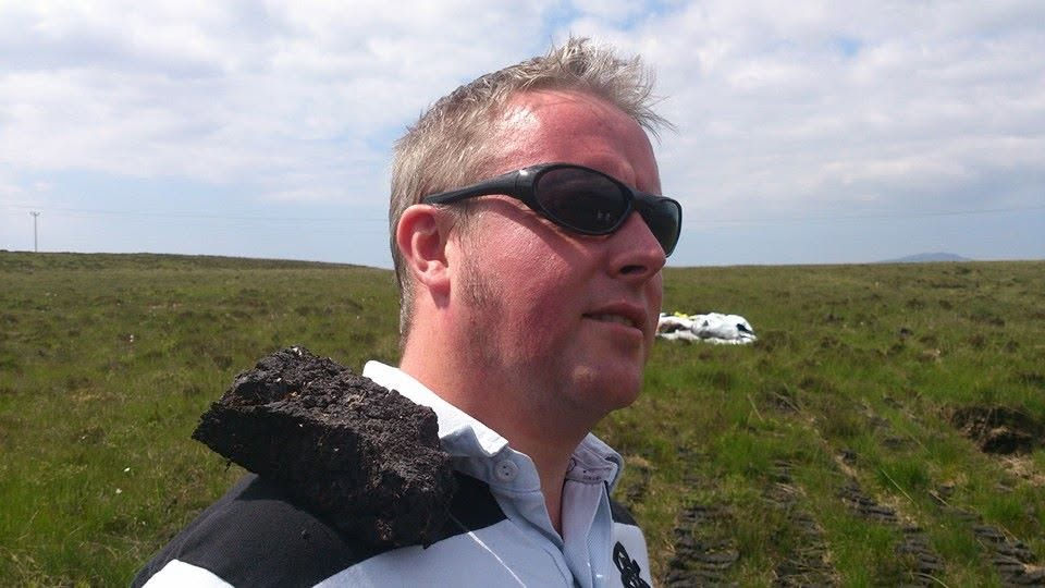 Me, with peat on my shoulder circa - 2016.