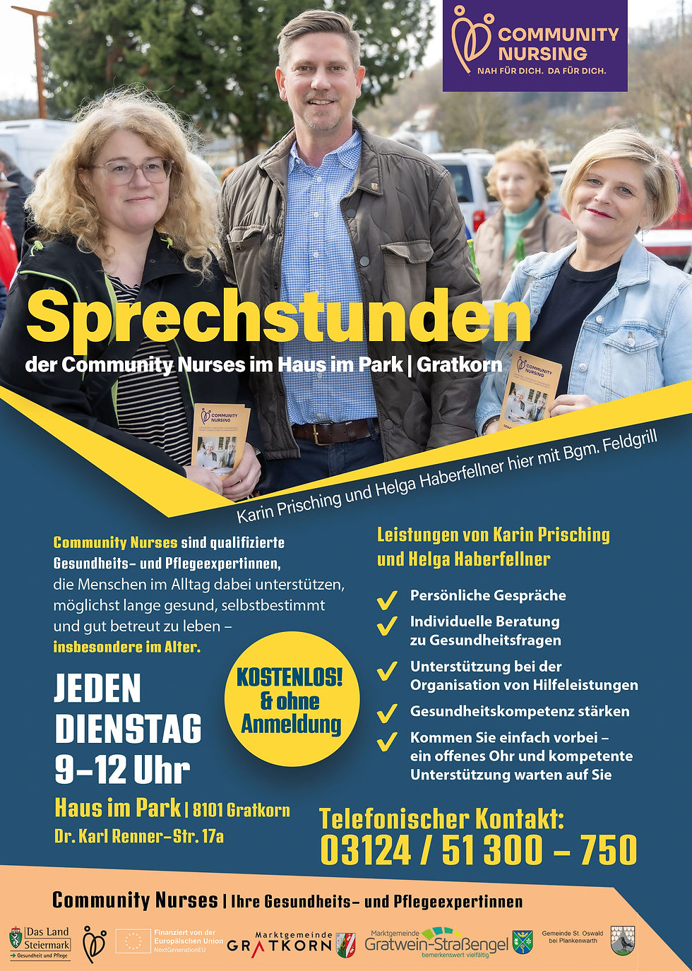 Sprechstunden Community Nurses Gratkorn