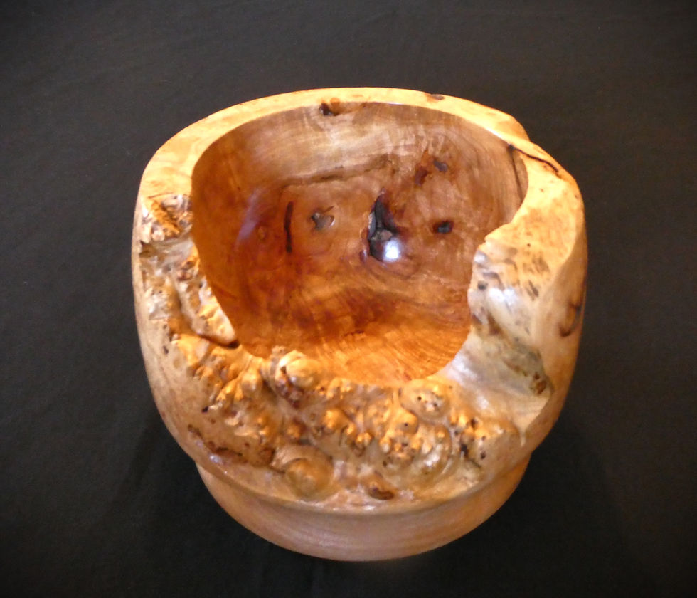 Thumbnail: Scultural Maple Burl Bowl